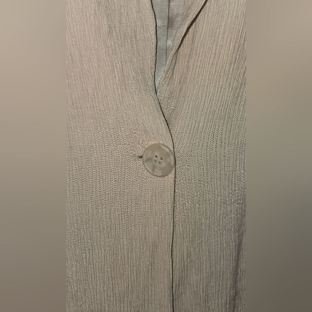 Bagatelle Beige Blazer with Belted Waist - Picture 5 of 10